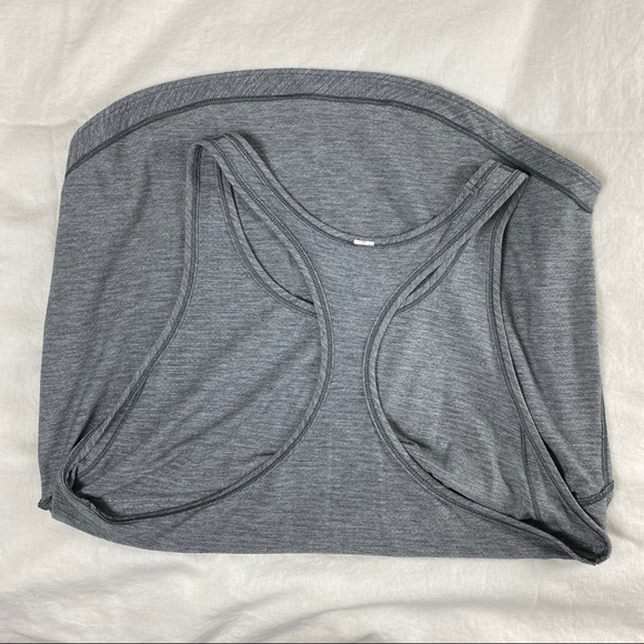 Lululemon Grey Racerback Tank Top Size 4 - Picture 9 of 14